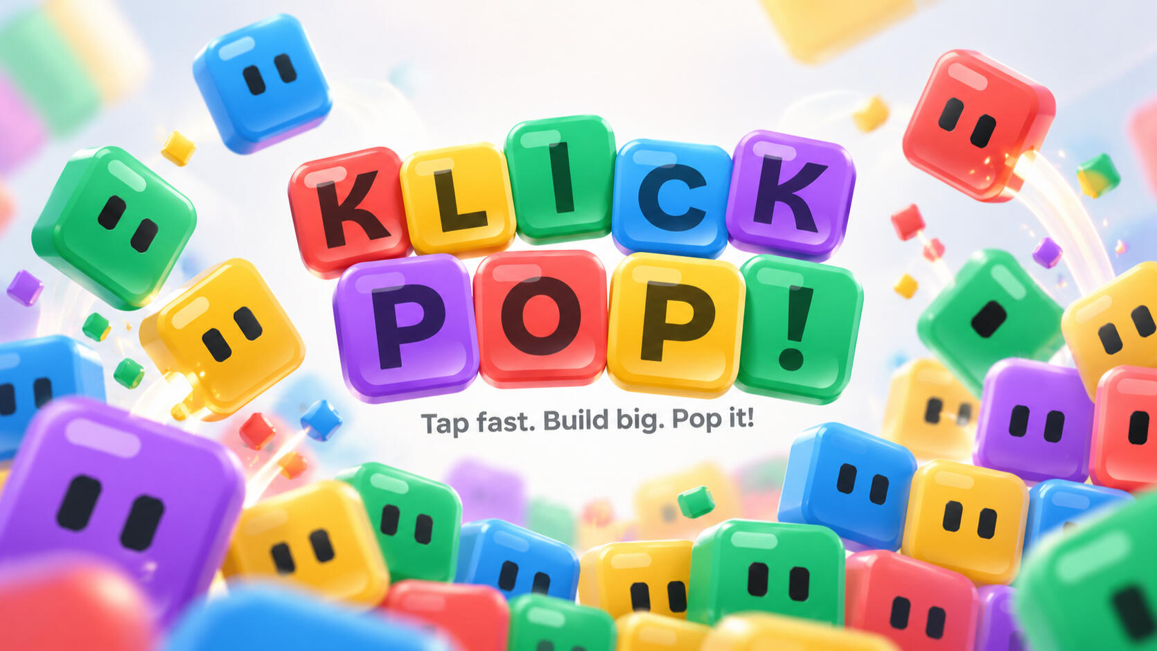 KlickPop - Tap fast. Build big. Pop it!